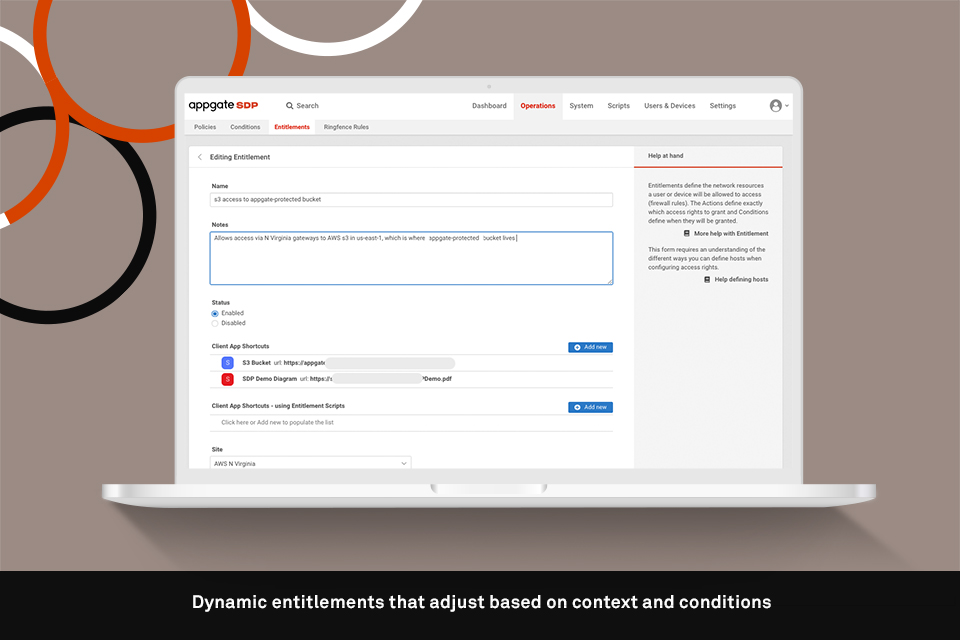 screenshot of Appgate SDP